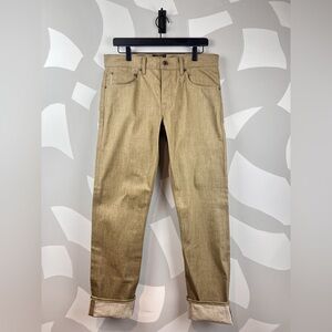 Brave Star Khaki Redline Selvedge Denim Slim Straight | 32